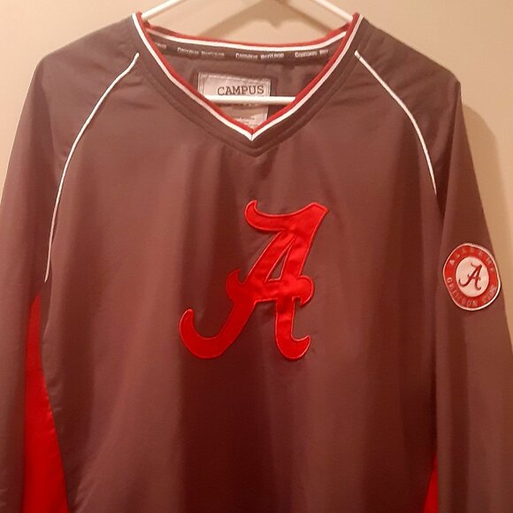 Alabama Crimson Tide V-Neck Windbreaker (Men’s XL) - Picture 1 of 8
